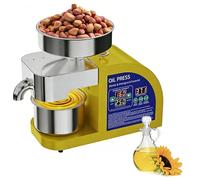 Pressa per olio, estrattore automatico da 850 W per uso domestico e commerciale, ideale per arachidi, sesamo, cocco, soia, semi di girasole e noci