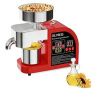 Pressa per olio, estrattore automatico da 850 W per uso domestico e commerciale, ideale per arachidi, sesamo, cocco, soia, semi di girasole e noci
