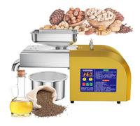 Pressa per olio, estrattore elettrico automatico per spremitura a freddo e a caldo, temperatura regolabile 40-300 ℃ per arachidi, sesamo, cocco, soia, semi di girasole, noci