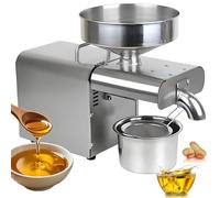 Pressa per Olio Professionale 1500W, Estrattore Automatico di Olio a Caldo e Freddo 3,5-5,5kg/h - Estrusore in Acciaio Inox per Arachidi, Sesamo, Girasole & Semi di Lino