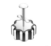 Pressa per palline di riso in acciaio inox con design a molla per modellare sushi, polpette di riso e torte di carne con facile pulizia e utilizzo (a forma di fiore)