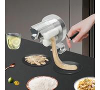 Pressa per pasta manuale per pasta a conchiglia - in alluminio con morsetto da tavolo | Antiruggine e lavabile in lavastoviglie DescrizioneQuesta pressa per pasta manuale colpisce per la sua potente f