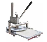 Pressa per pasta per pizza in acciaio inossidabile con spessore regolabile e vassoio estensibile per una produzione efficiente di pasticceria