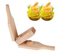 Pressa per piantaggine, strumento pieghevole in legno, pressa per piantaggine, per aperitivi, caraibico, preparazione di pasti, casa, ristorante, bar, feste, compleanni