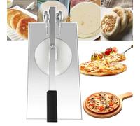 Pressa per pizza manuale in acciaio inox, per tortilla e chapati per pasticceria fatta in casa, strumento essenziale da cucina
