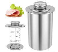 Pressa per prosciutto in acciaio inox con termometro per carni perfettamente cotte