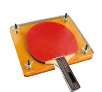 Pressa per racchette da pong, portatile, manuale regolabile, strumento per tagliare e incollare le gomme sul bordo, per partite, pratica, allenamento, casa, tornei, viaggi e pista