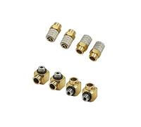 Pressa per Rame, Aggiorna connettori for tubi ad olio idraulici a rame completo for 1:14 RC. Parte del braccio metallico dell'escavatore metallico(8 PCS Connectors)