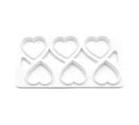Pressa per ravioli 3 pezzi cuore rotondo 8 fori per la preparazione della | Set di stampi per ravioli per principianti, casalinga, adulti, uomini, vacanze, feste, riunioni di famiglia, C