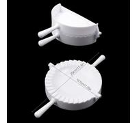 Pressa per Ravioli Manuale Grande in Plastica Rossa, per attrezzo Cucina per Dumpling Cinesi e Pierogi, Sigillatura Perfetta 19x15cm((White))