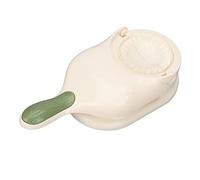 Pressa per ravioli, portatile, manuale, 2 in 1, strumento per la pressatura dell'impasto da cucina, per preparare ravioli, wonton, ravioli cinesi, torte di frutta con la famiglia (Bianco)