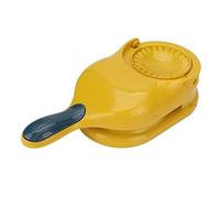 Pressa per ravioli, portatile, manuale, 2 in 1, strumento per la pressatura dell'impasto da cucina, per preparare ravioli, wonton, ravioli cinesi, torte di frutta con la famiglia (Giallo)