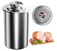 Pressa per salumi, resistente pressa a compressione per prosciutto, hamburger e carne fatta in casa, include guida alla temperatura e ricette, per cucine domestiche e preparazione dei pasti