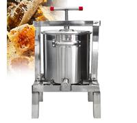 Pressa per sidro Hydropress in acciaio inox, pressa manuale per frutta e vino con manico a T per estrarre succo da frutta, verdura e olive