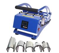 Pressa per tazze, 600 W, pressa a sublimazione 6 in 1, pressa a caldo, 0 - 200 ℃ con 6 sottobicchieri, macchina multifunzione per tazze, in lega di alluminio per caffè