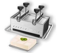 Pressa per tofu e formaggio, in acciaio inossidabile, materiale per uso alimentare per paner, tofu e formaggio fatti in casa, utensile da cucina durevole