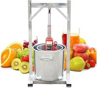 Pressa per Vino per Frutta in Acciaio Inossidabile, spremitore Manuale per UVA, Macchina per succhi per carichi Pesanti per estratti di Frutta ed Erbe, Strumento per l'estrazione di Vino e succhi