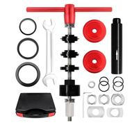 Pressa professionale per la riparazione di bici, utensile per movimenti centrali per cavi Teches, rimozione cuscinetti guarnitura e installazione serie sterzo, rimozione professionale dei movimenti