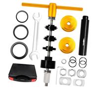 Pressa professionale per la riparazione di bici, utensile per movimenti centrali per cavi Teches, rimozione cuscinetti guarnitura e installazione serie sterzo, rimozione professionale dei movimenti