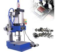 Pressa punzonatrice pneumatica a Pedale per Piegatura, rivettatura e formatura lamiera. Pressa da banco ad Alta Pressione con velocità e Corsa Regolabili, Forza 200 kg - Silenziosa e precisa