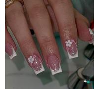 Pressa Quadrata Sui Chiodi Disegna Un Bastone Finto In 12 Dimensioni 24 Punte Francesi Per Decorazioni Fai -da -te Design False Chiodi