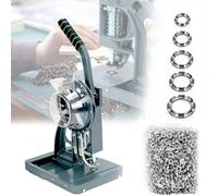 Pressa Semiautomatica Per Occhielli Con Alimentazione Automatica | Pressa Manuale Per Occhielli Per Impieghi Gravosi (capacità 1.800 Pz/h), Ideale Per Striscioni(Machine+10000PCS,6mm)