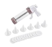 Pressa - Set spremiagrumi multiuso trasparente con 13 francobolli e 6 beccucci per tubazioni | Bottiglia da spremere per realizzare decorazioni per torte