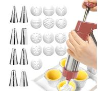 Pressa Spritz | Timbro manuale ad uso intensivo,Macchina per biscotti e spingitore per pasta culinaria,Per Pasta per biscotti, Pizzelle, Torte e