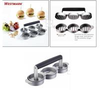 PRESSA STAMPO PER 3 MINI HAMBURGER DA 65 mm IN ALLUMINIO PRESSOFUSO WESTMARK