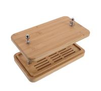 Pressa Strati a Acciaio Tre Inox per Tofu per Cucina | Bambù e Acciaio Inossidabile, Colino e Vassoio Raccogligocce, per Tofu e Formaggio Fatti in Casa