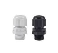 Pressacavi impermeabili 100pcs Joint plastica guarnizione connettore di bloccaggio (PG13.5-L-12 BK)