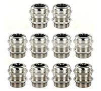 Pressacavi in nylon, Stainless Steel Cable Gland IP68 Adjustable Cord Grip NPT Multisize Gaskets Locknut(NPT1/4)