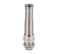 Pressacavo Connettore flessibile impermeabile in ottone placcato nichel con molla M12 PG7 senza flangia, resistente alla torsione e piegatura(Stainless steel*PG16 (applicable wire diameter 10-14mm))