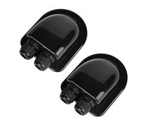 Pressacavo Doppio Ingresso,Vegena 2 Pezzi Passacavo Solare per Tetto,Passacavo Impermeabile a Doppio Cavo,Passacavo Pannello Solare ABS for Cavi 3-12mm,per Cavi Solari,Roulotte,Barche,Camper(Nero)