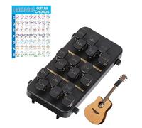 Pressacordi per Chitarra Dispositivo Portatile per Esercitazione | Strumento Assistente Per Accordi Di Chitarra Adatto A Principianti, Adulti, Bambini, Musicisti, Casa, Studio, Viaggio E