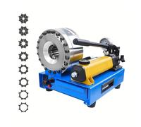 Pressatrice Idraulica Con 8 Matrici - Pressa Idraulica Portatile Manuale per Tubi Flessibili, Utensile Ad Alta Pressione per Sistemi Idraulici Industriali E Automobilistici