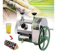 Presse-agrumes manuel en acier inoxydable pour canne à sucre, capacité de 50 kg par heure, avec entrée de 6,35 cm, 3 rouleaux en acier, volant, pour la maison et le commerce.