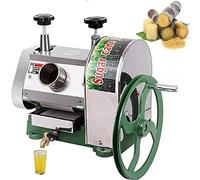 Presse-agrumes manuel pour canne à sucre, presse-agrumes à 3 rouleaux en acier inoxydable, extracteur de jus de canne à sucre avec volant pour la maison et le magasin