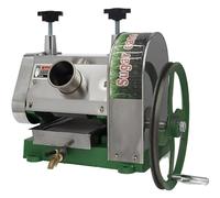 Presse-agrumes manuel pour canne à sucre, presse-agrumes professionnel en acier inoxydable, 3 rouleaux, entrée de 6,35 cm, capacité de production de 49 kg par heure. Extracteur de canne à sucre