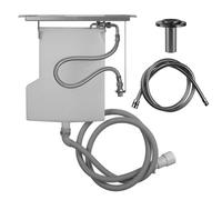 Presse-étoupe Gessi Securflex pour montage sur banc carrelé, rosace Inciso, 735, 01813706, 01813706, Colorazione: Metallo nero PVD