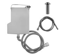 Presse-étoupe Gessi Securflex pour montage sur le rebord de la baignoire, rosace Goccia, 735, 01811706, 01811706, Colorazione: Metallo nero PVD