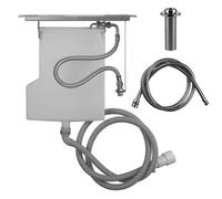 Presse-étoupe Gessi Securflex, Rosette Goccia, pour montage sur banc de carrelage, rosace Goccia, 735, 01810706, 01810706, Colorazione: Metallo nero PVD