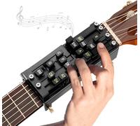 Presser per accordi per principianti, strumenti per allenatori di accordi, apprendimento portatile per principianti di chitarra, migliora la memoria muscolare e le transizioni di accordi, nero, per