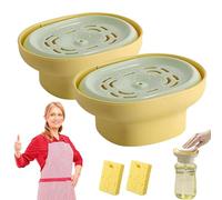 Presser per detersivo, dispenser riutilizzabile per detersivo per bucato, dispenser di sapone liquido a prova di perdite, installazione rapida, compatibile con il 99% dei detergenti (2 verdi)