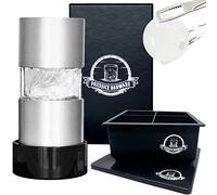 Pressice Barware Pressa per palline di ghiaccio, per realizzare senza sforzo palline di ghiaccio giganti da 5,8 cm, include pressa per ghiaccio in alluminio aeronautico e stampo per ghiaccio