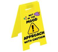 PRESSINART Divertente Segnale di Attenzione per Scrivania da Ufficio in Acrilico Gi da 6 x 4 polliceSegno da Scrivania Non Ho Voglia Doppia Faccia Decorativa per Donne Uomini Capo Dipendente Collega