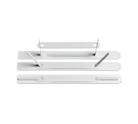 Pressini Fermafogli in ABS Lebez - 15x150 mm - 360-B (Bianco Conf. 100)