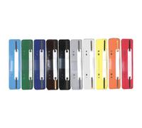 Wekre - Fascette in plastica per raccoglitore ad anelli, 3,5 x 15,8 cm, confezione da 250 pezzi, colori assortiti