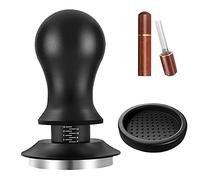 Pressino Caffè 51mm, Accessori Espresso, Pressino Espresso, Pressino Caffè in Acciaio Inox, con Regolazione Graduata, Ago Espresso in Acciaio Inox, Set Pressino Caffè 51mm