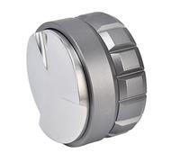 Pressino e distributore per caffè in acciaio inox regolabile da 53 mm, livellatore di precisione per espresso, strumento manuale per la pressatura con costruzione antiruggine, (Argento)